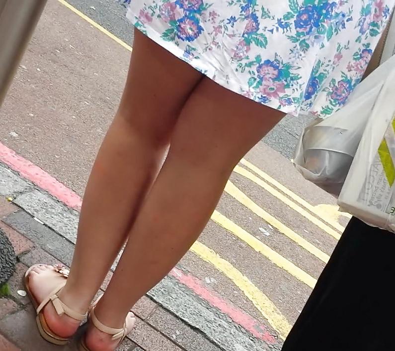 25P Taskmasters Travels 11: Teen in short dress on windy day