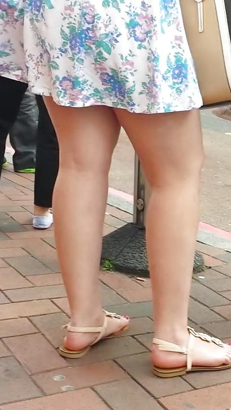 25P Taskmasters Travels 11: Teen in short dress on windy day