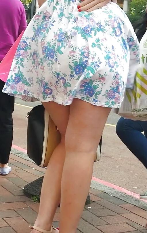 25P Taskmasters Travels 11: Teen in short dress on windy day