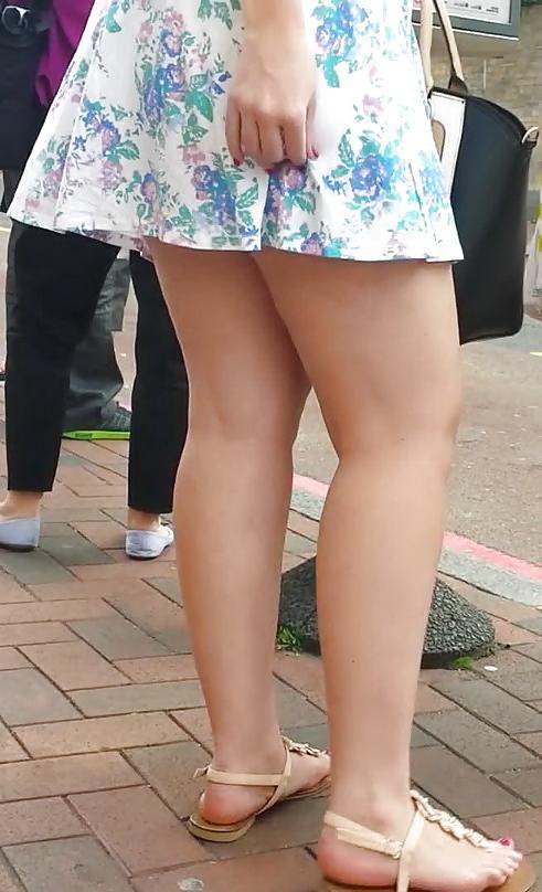 25P Taskmasters Travels 11: Teen in short dress on windy day