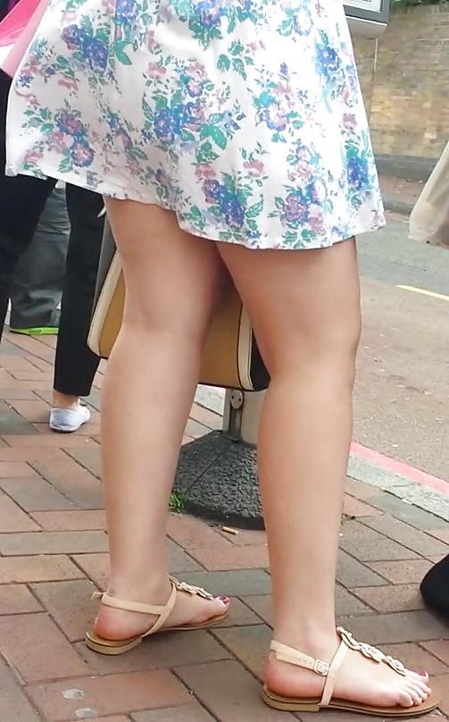 25P Taskmasters Travels 11: Teen in short dress on windy day