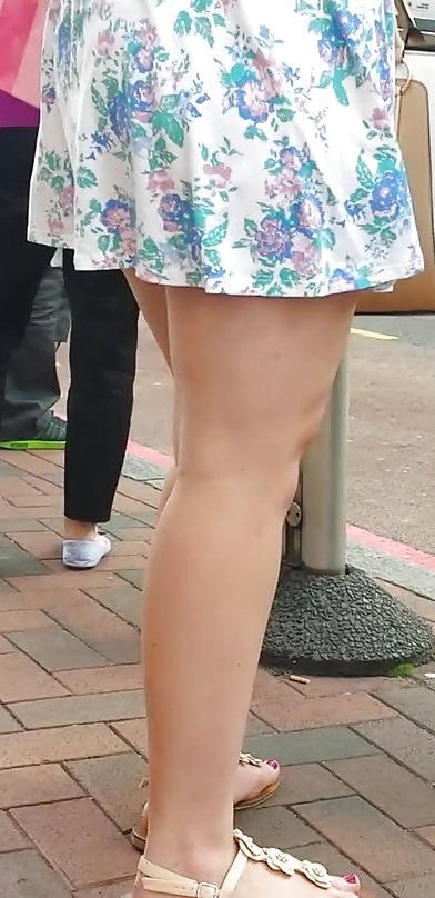 25P Taskmasters Travels 11: Teen in short dress on windy day