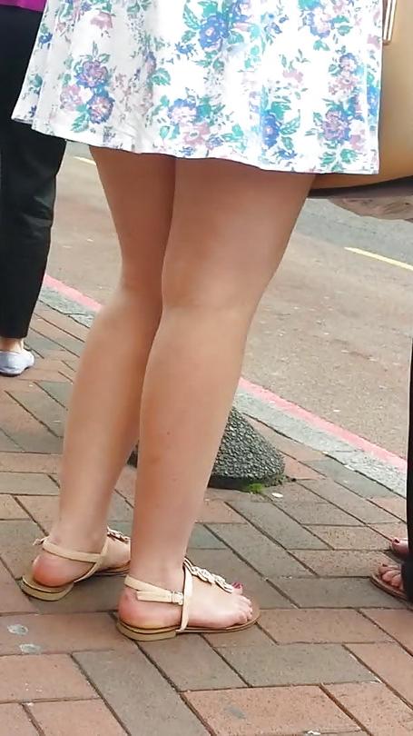 25P Taskmasters Travels 11: Teen in short dress on windy day