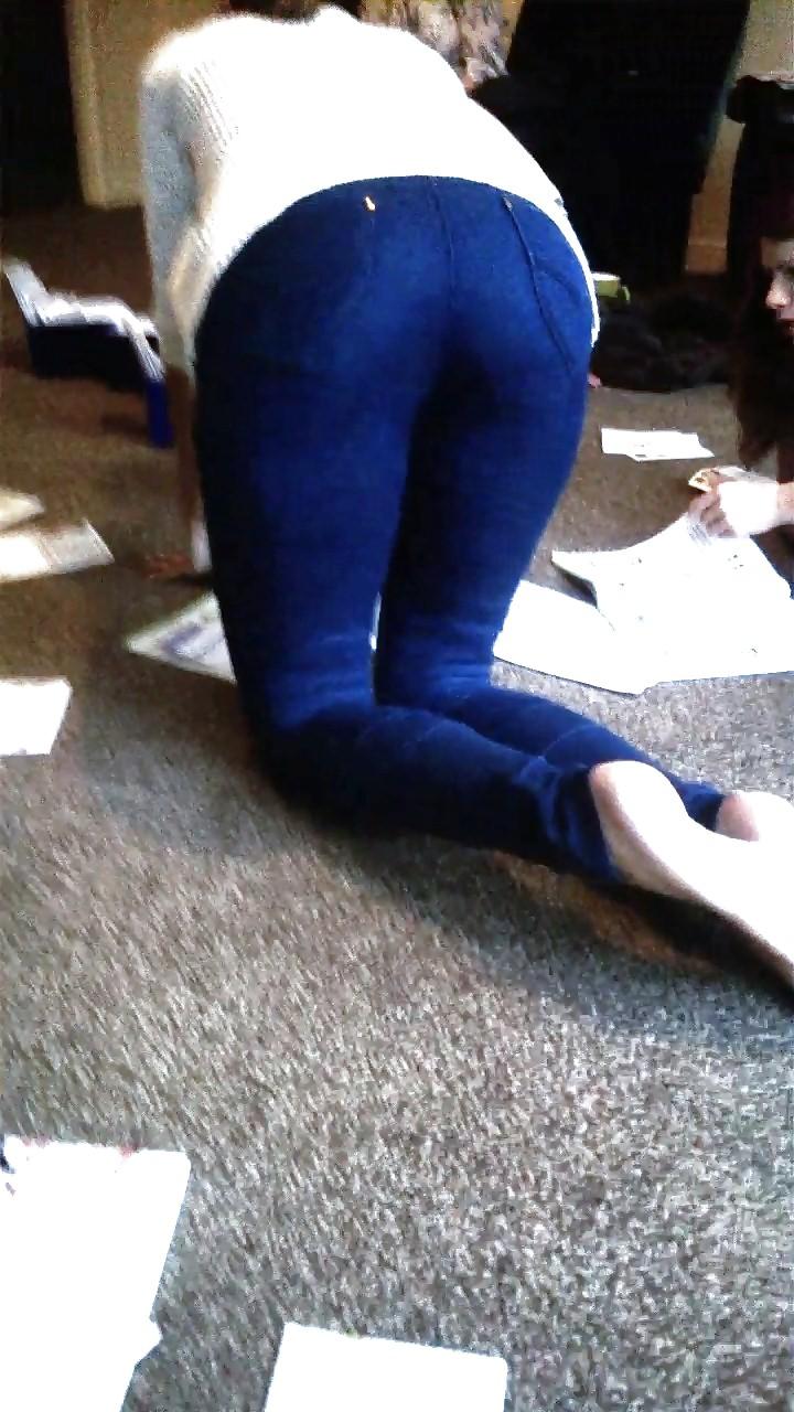 15P Candid jeans ass