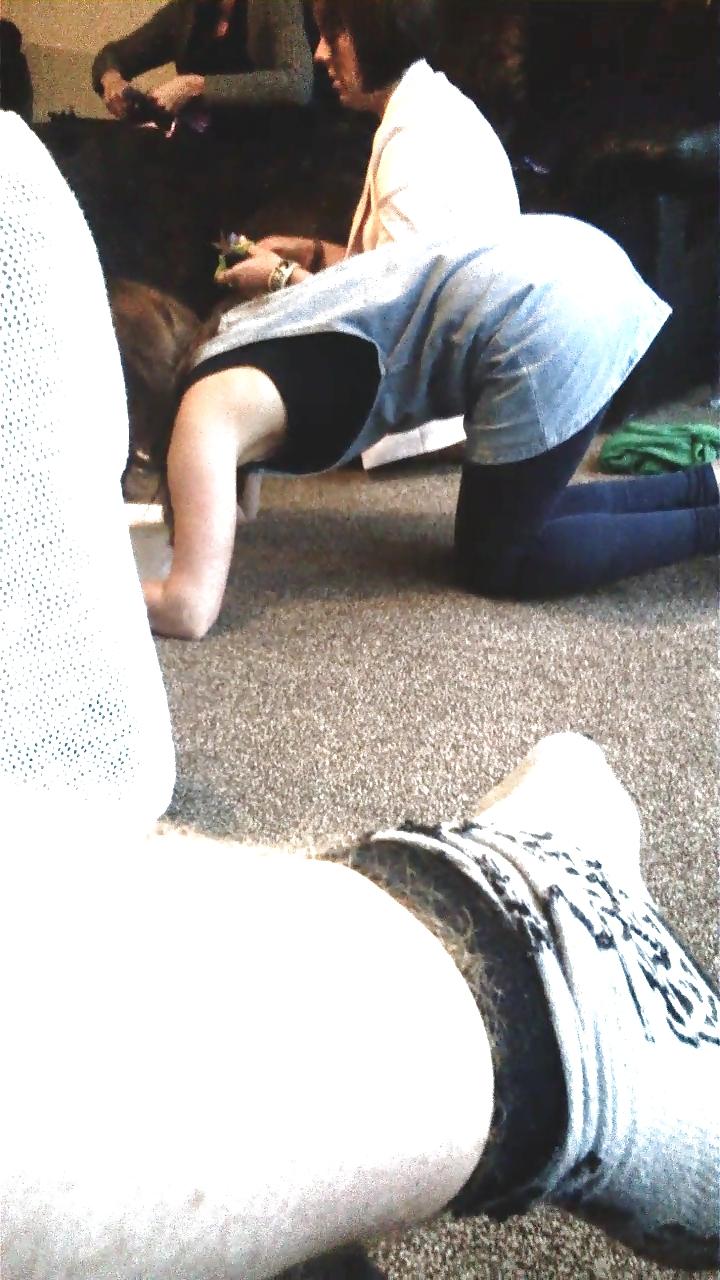 15P Candid jeans ass