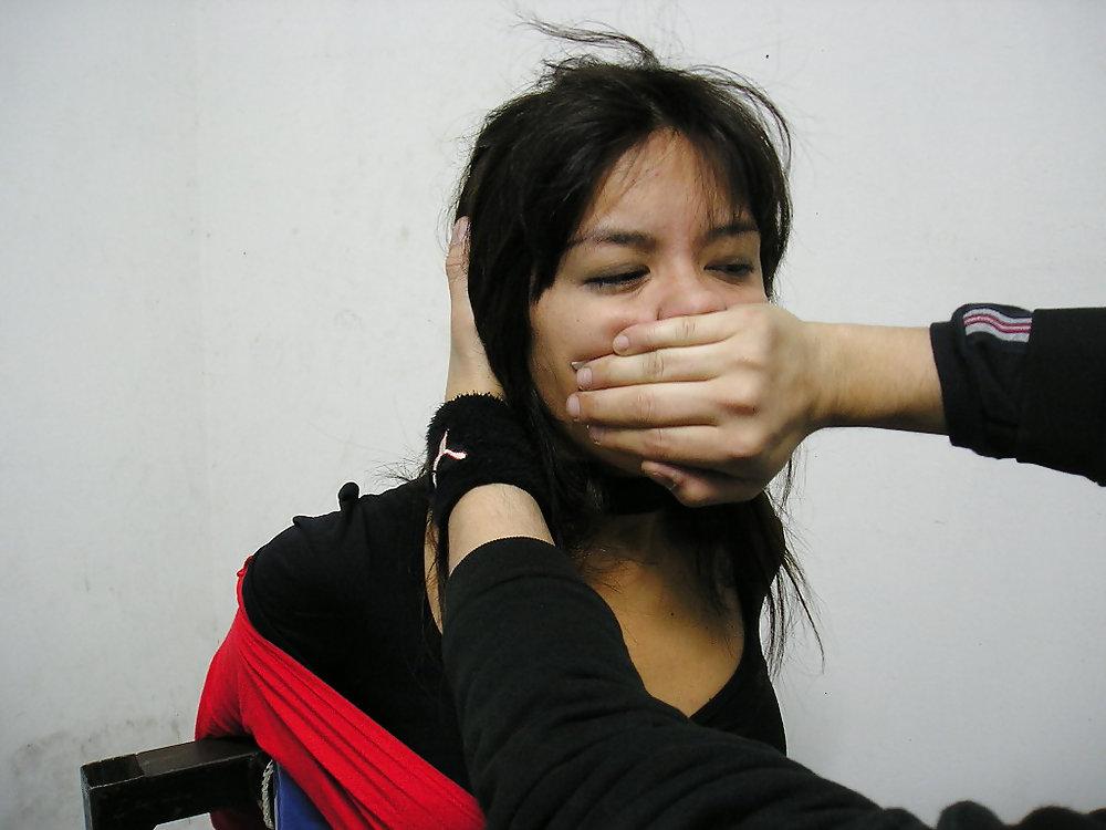 7P Tape gagged and nose shut