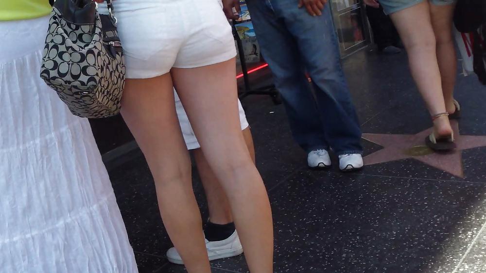 25P Assorted teen butts & ass in sexy summer shorts 