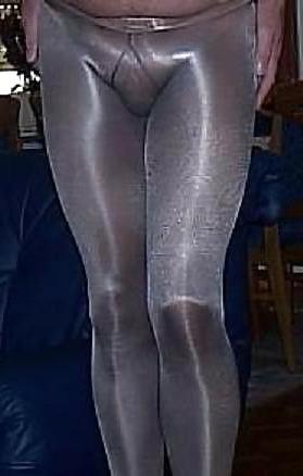 6P Silver Pantyhose over Brown Pantyhose