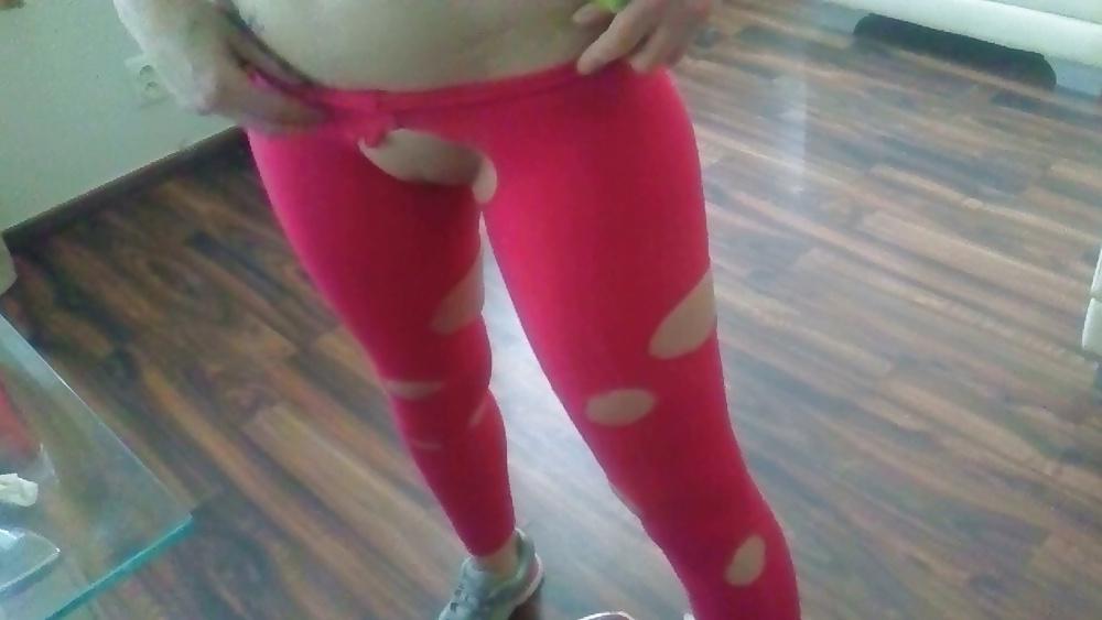 25P Girl in leggings and spandex 