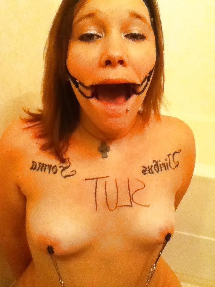 23P Young slut spread and gagged
