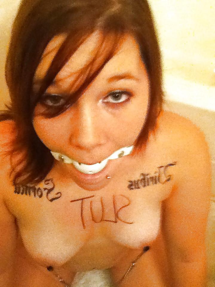 23P Young slut spread and gagged