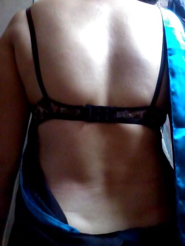 14P My Mom stripteases in sari to show boobs and sexy back