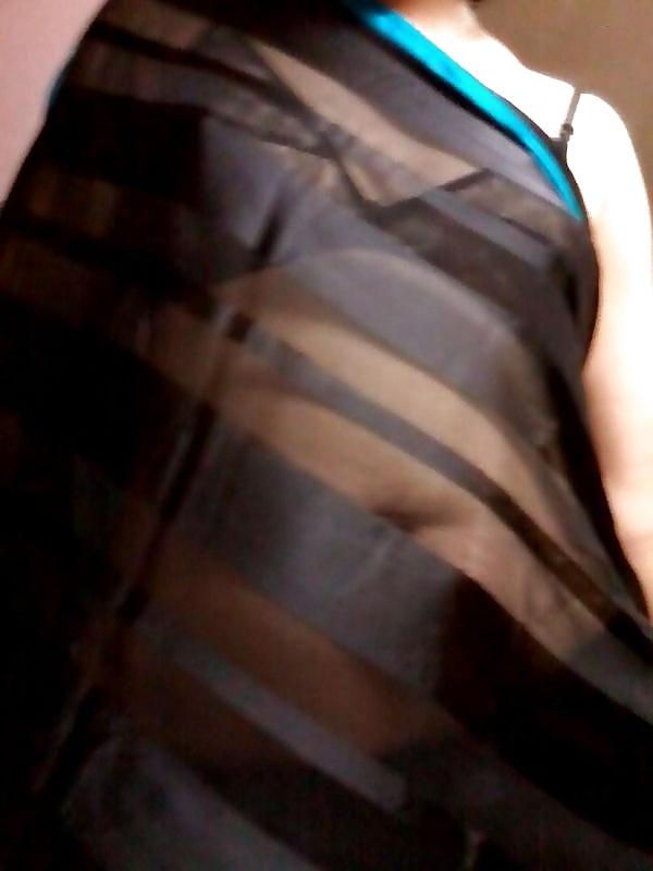 14P My Mom stripteases in sari to show boobs and sexy back