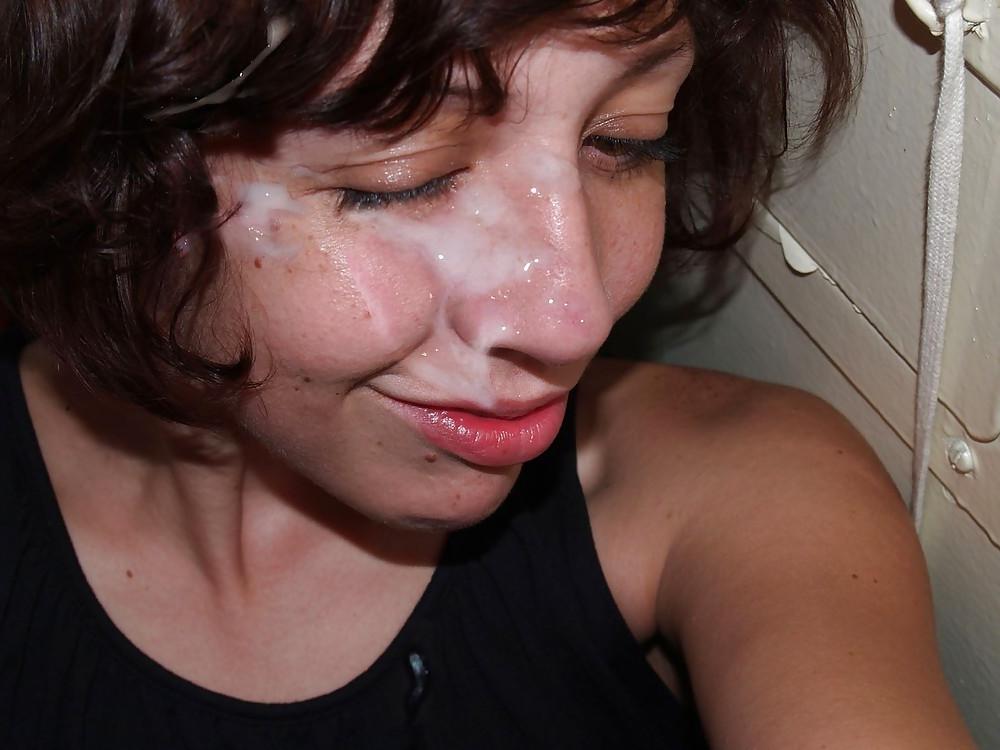 20P More cum over faces