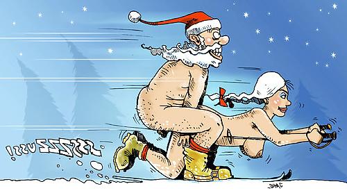8P Santa Claus porn