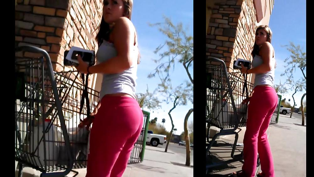 17P Candid- Epic pink sweats Juicy Ass and Tits
