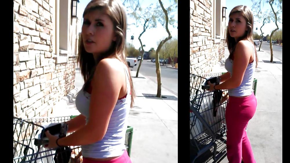 17P Candid- Epic pink sweats Juicy Ass and Tits