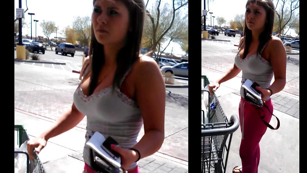 17P Candid- Epic pink sweats Juicy Ass and Tits