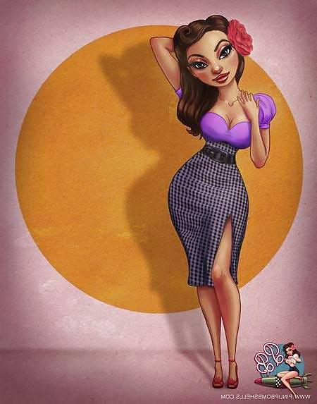 17P Pinup Bombshells Cartoon Schlampen