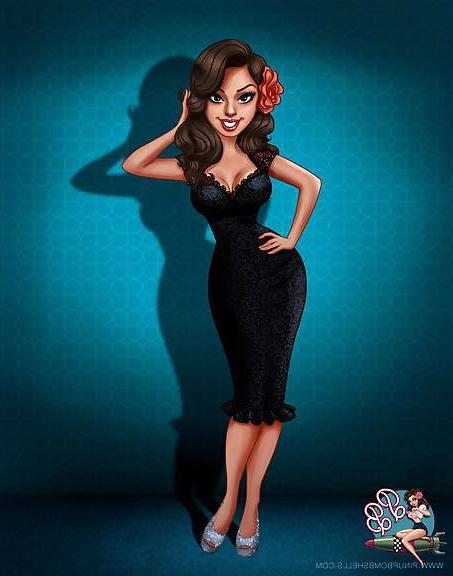 17P Pinup Bombshells Cartoon Schlampen