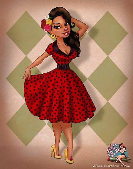 17P Pinup Bombshells Cartoon Schlampen