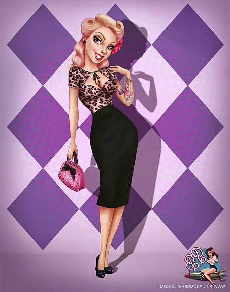 17P Pinup Bombshells Cartoon Schlampen