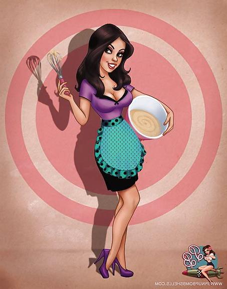 17P Pinup Bombshells Cartoon Schlampen