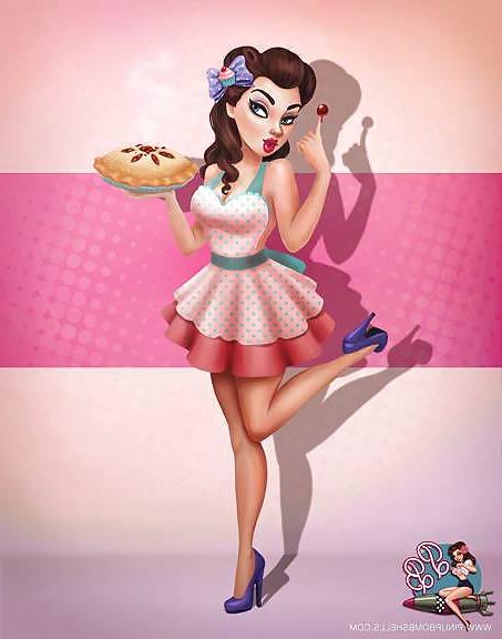 17P Pinup Bombshells Cartoon Schlampen