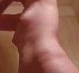 12P Wife's small saggy tits hidd cam