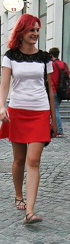 25P Sexy skirt and feet romanian