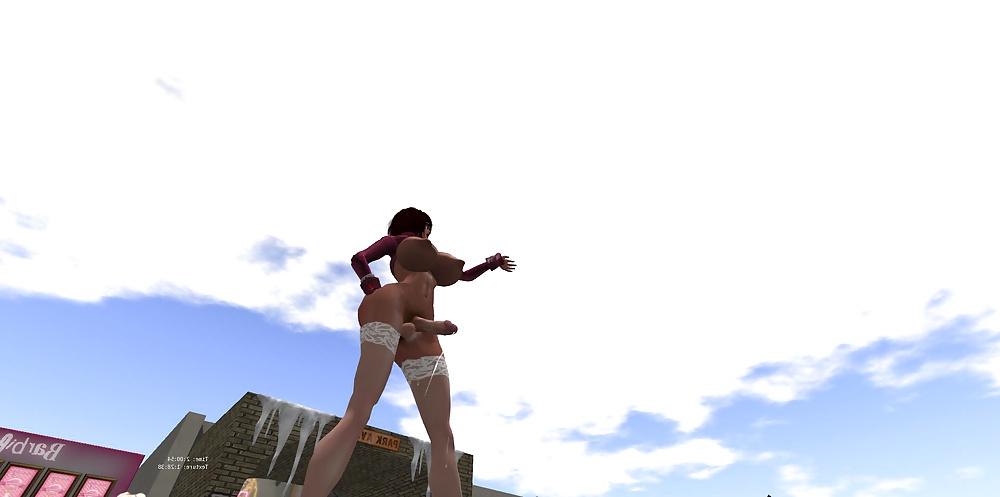 19P Second Life Shemale cougar outfits Feb 2014
