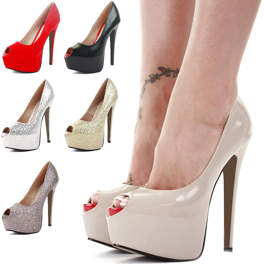 25P Yummy High Heel Platform Court Shoe's