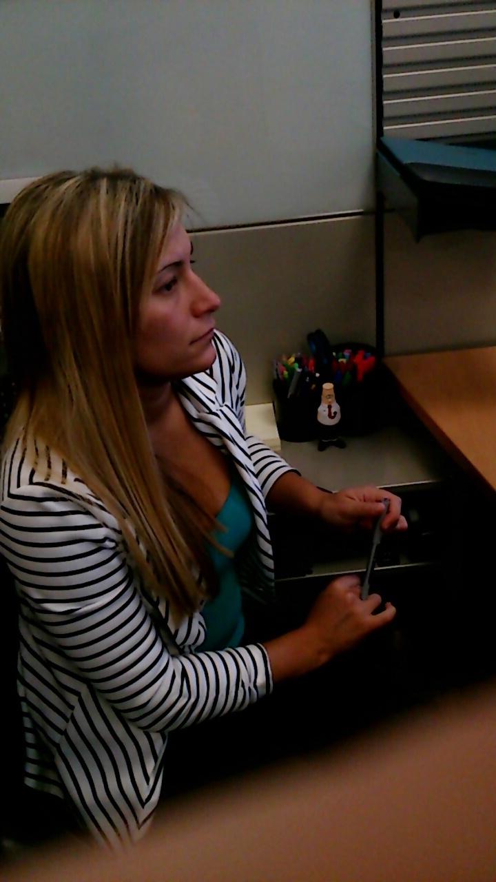 25P Office voyeur