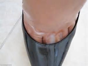 25P Cum in or on Heels