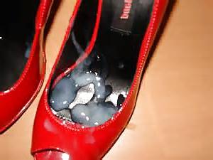 25P Cum in or on Heels