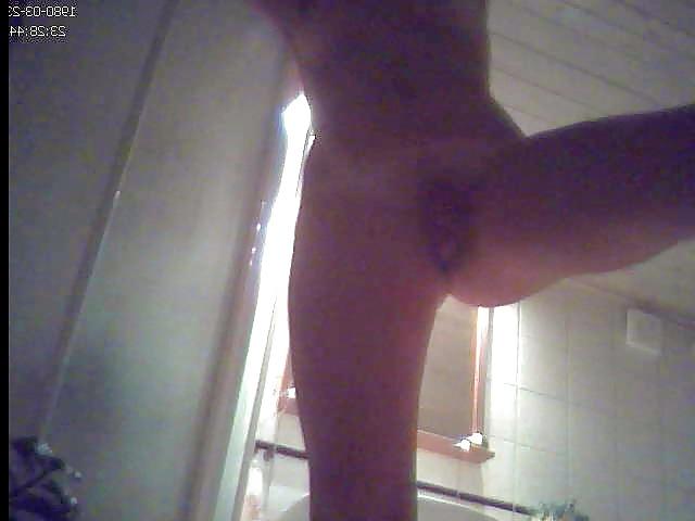 25P Brunette teen toilet shower hidden spy voyeur sneak peak