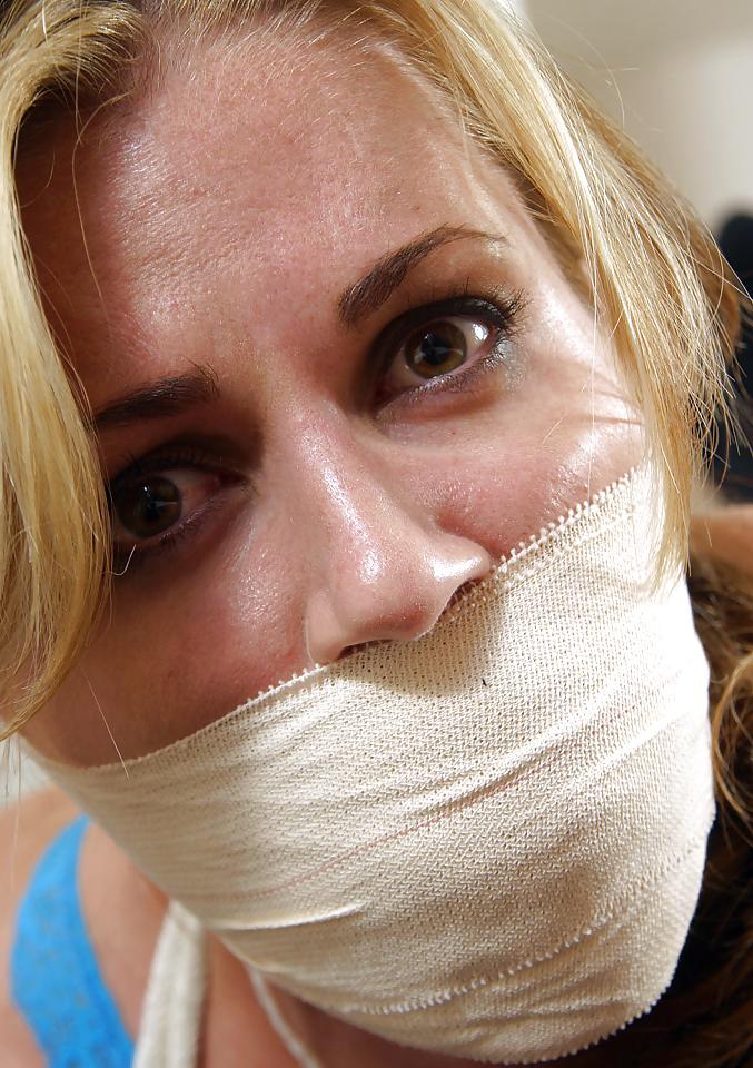 25P Really Hot Blonde Hogtied and Gagged