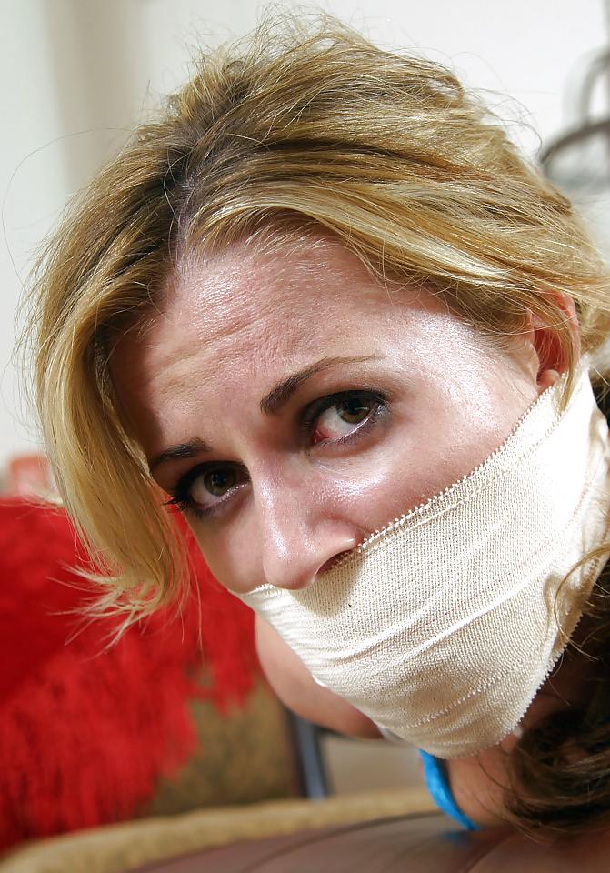 25P Really Hot Blonde Hogtied and Gagged