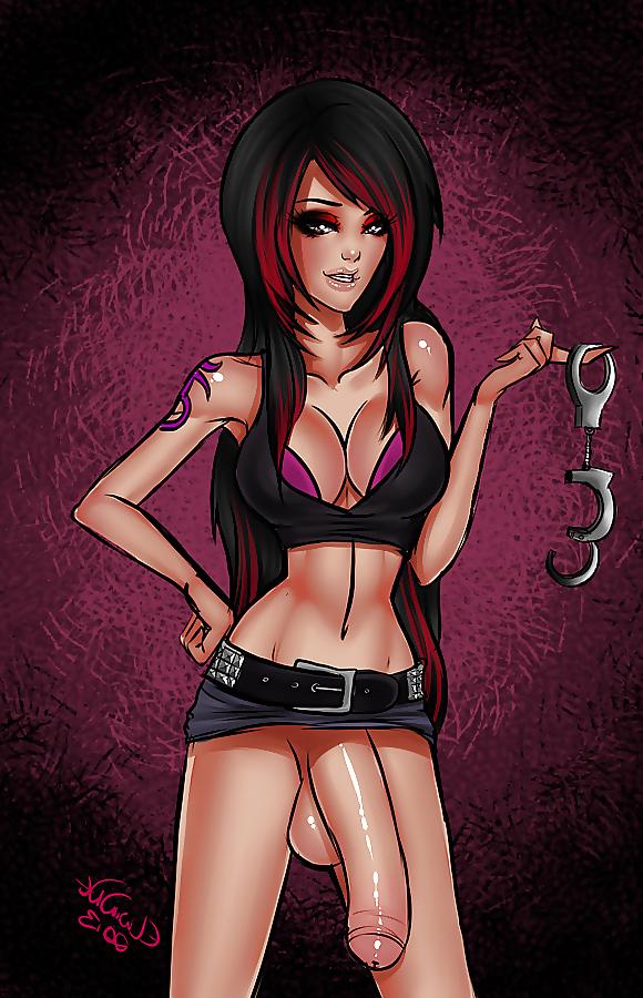 10P Sexy shemales-futanari solo cartoons 5