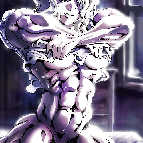 20P Cartoon Muscle Girls