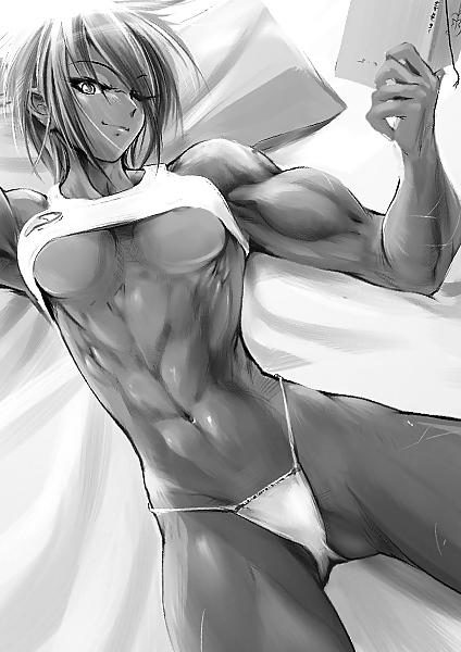 20P Cartoon Muscle Girls