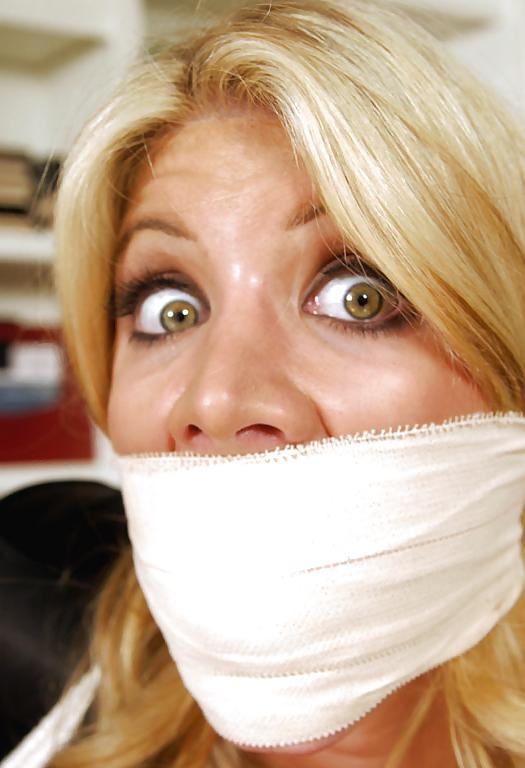25P Big-titty Blonde Slut Tied Up and Gagged III
