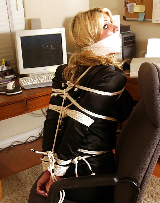 25P Big-titty Blonde Slut Tied Up and Gagged III