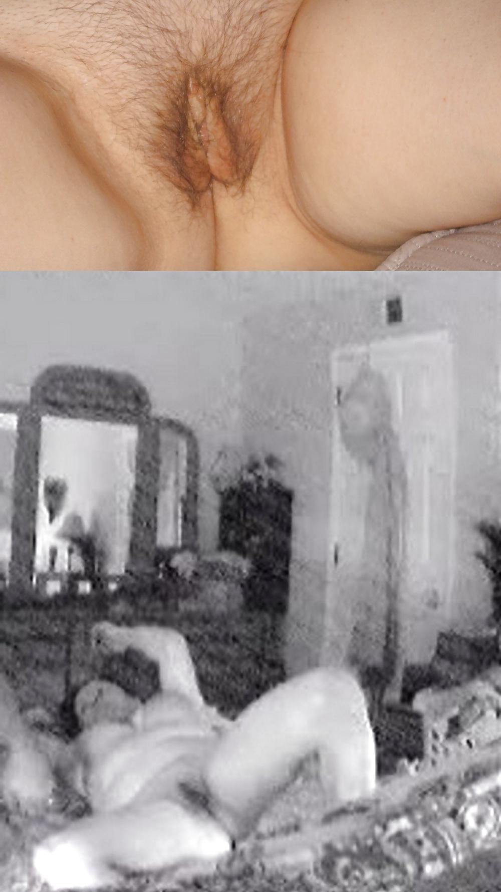 7P Wife's Pussy Collages