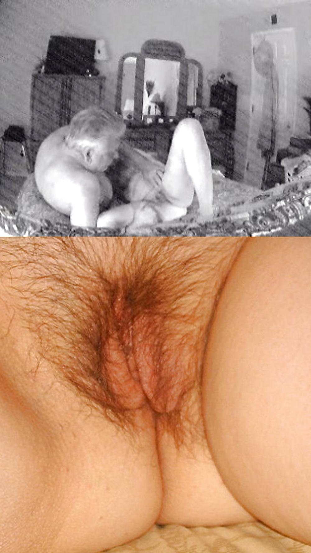 7P Wife's Pussy Collages