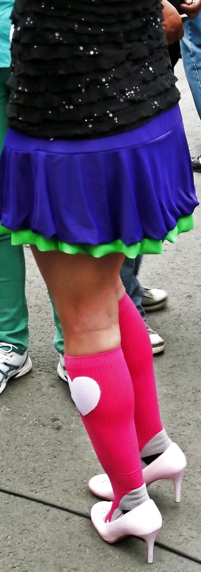 20P Spy old + young feet, leegs and skirt romanian