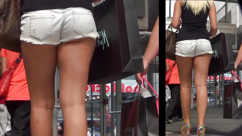12P Hot Blonde Short Shorts