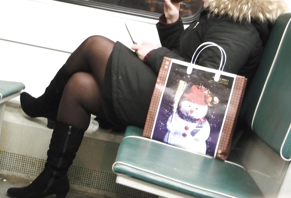 20P Sexy legs from train #1