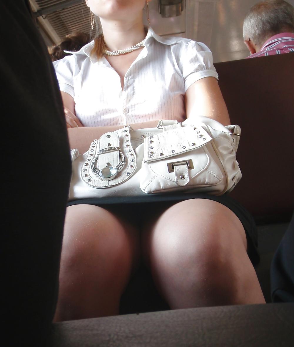 20P Sexy legs from train #1