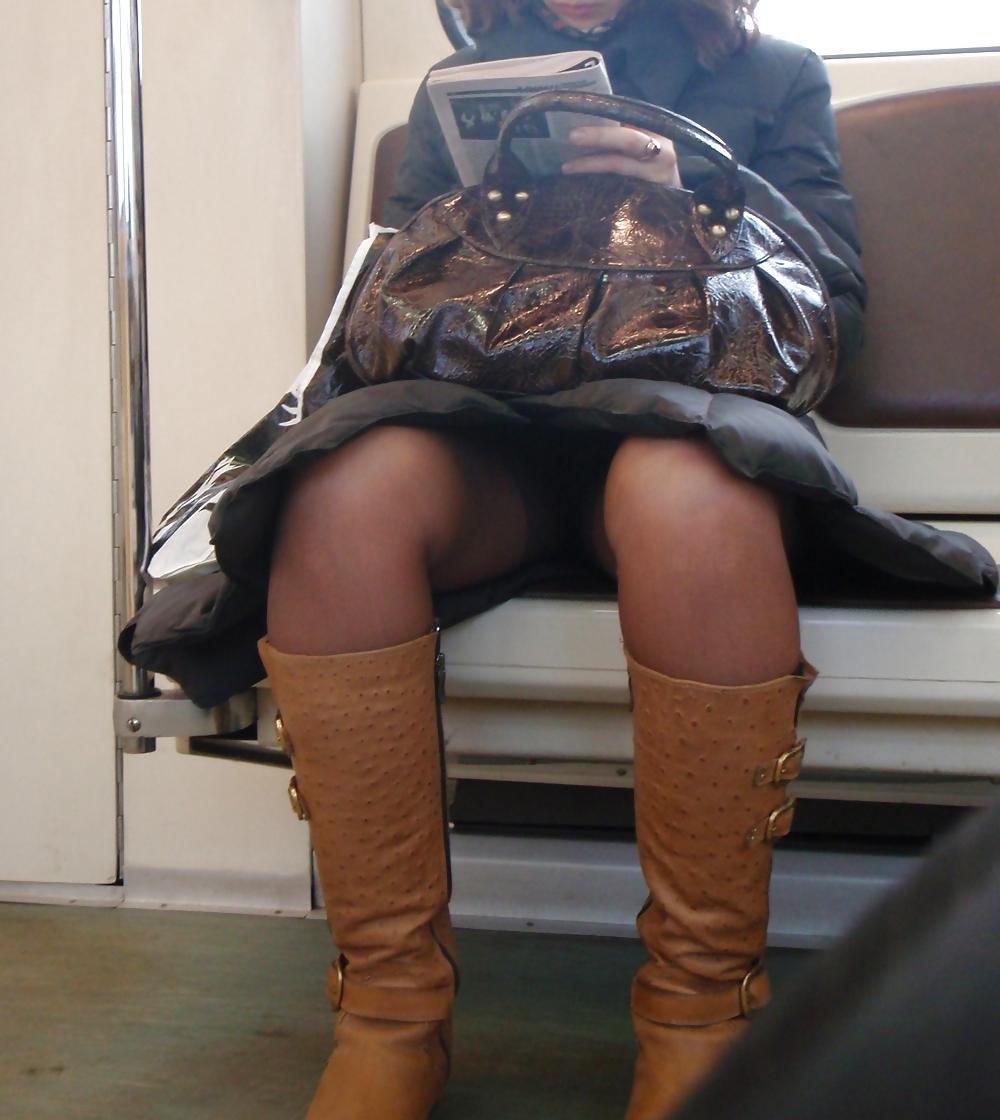 20P Sexy legs from train #1